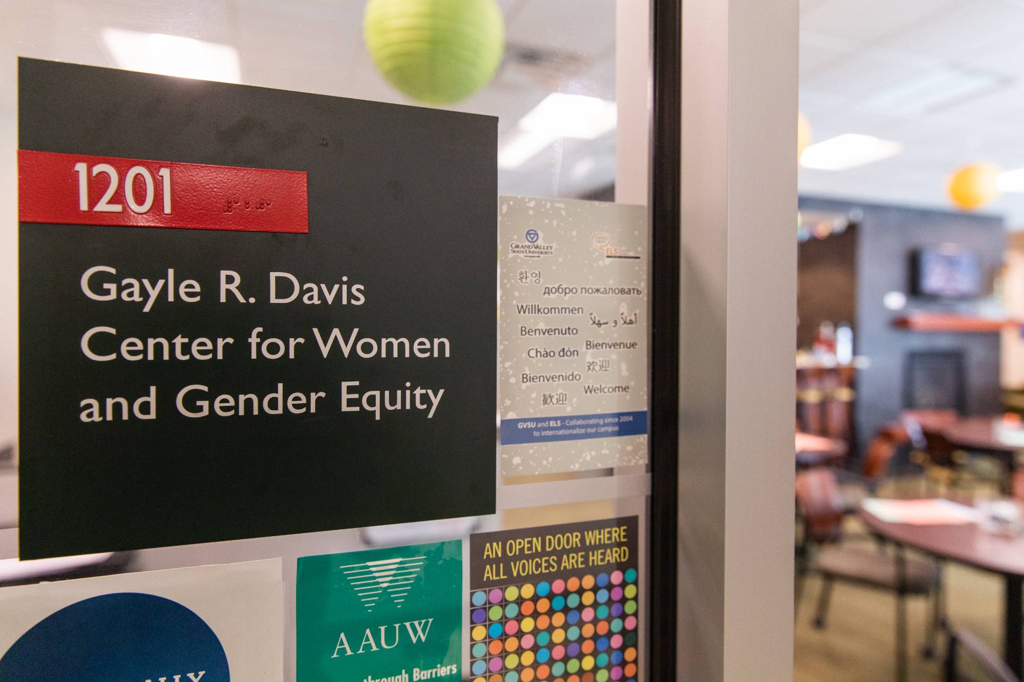 Center for Women and Gender Equity door lobby